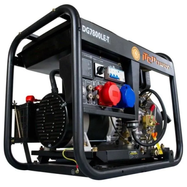 Groupe électrogène diesel ITC Power 6500W AVR monophasé et triphasé DG7800LE-T