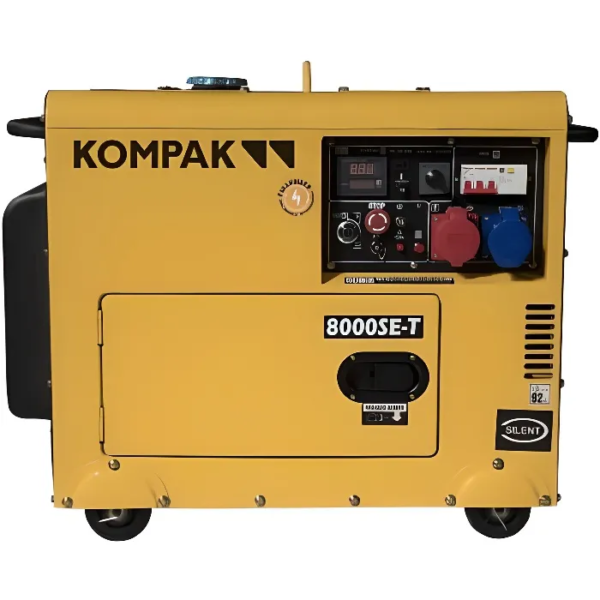 KOMPAK 8kva diesel Groupe électrogène insonorisé K8000SE-T 230 et 400V